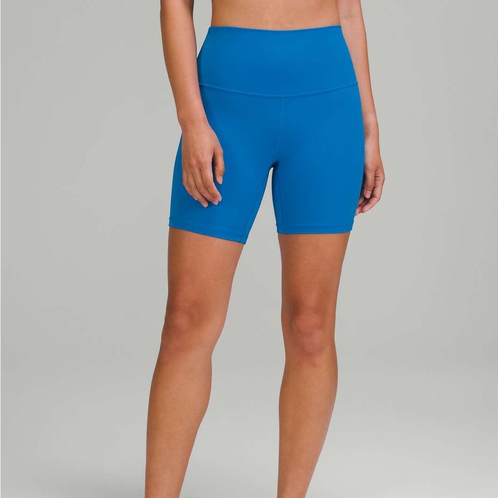 Lululemon Athletica Blue Bike Shorts
